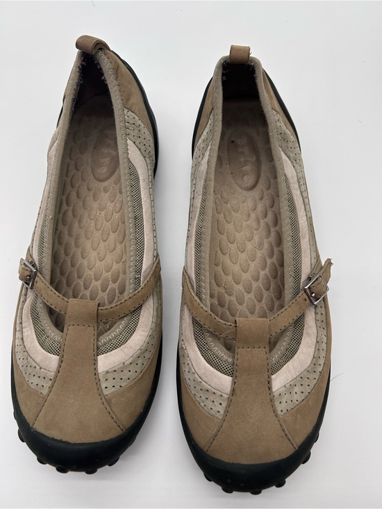 Clarks Shoes - Clark’s Privo Brown Leather And Mesh Slip-On Mary Jane Flats size 8